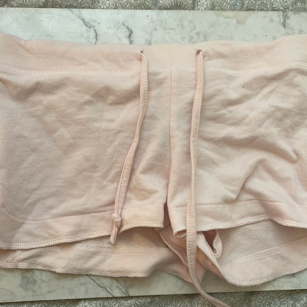Pink low-rise shorts